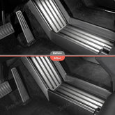 Lower Center Console Side Trim Covers  (Carbon Fiber Pattern ABS) for Cybertruck